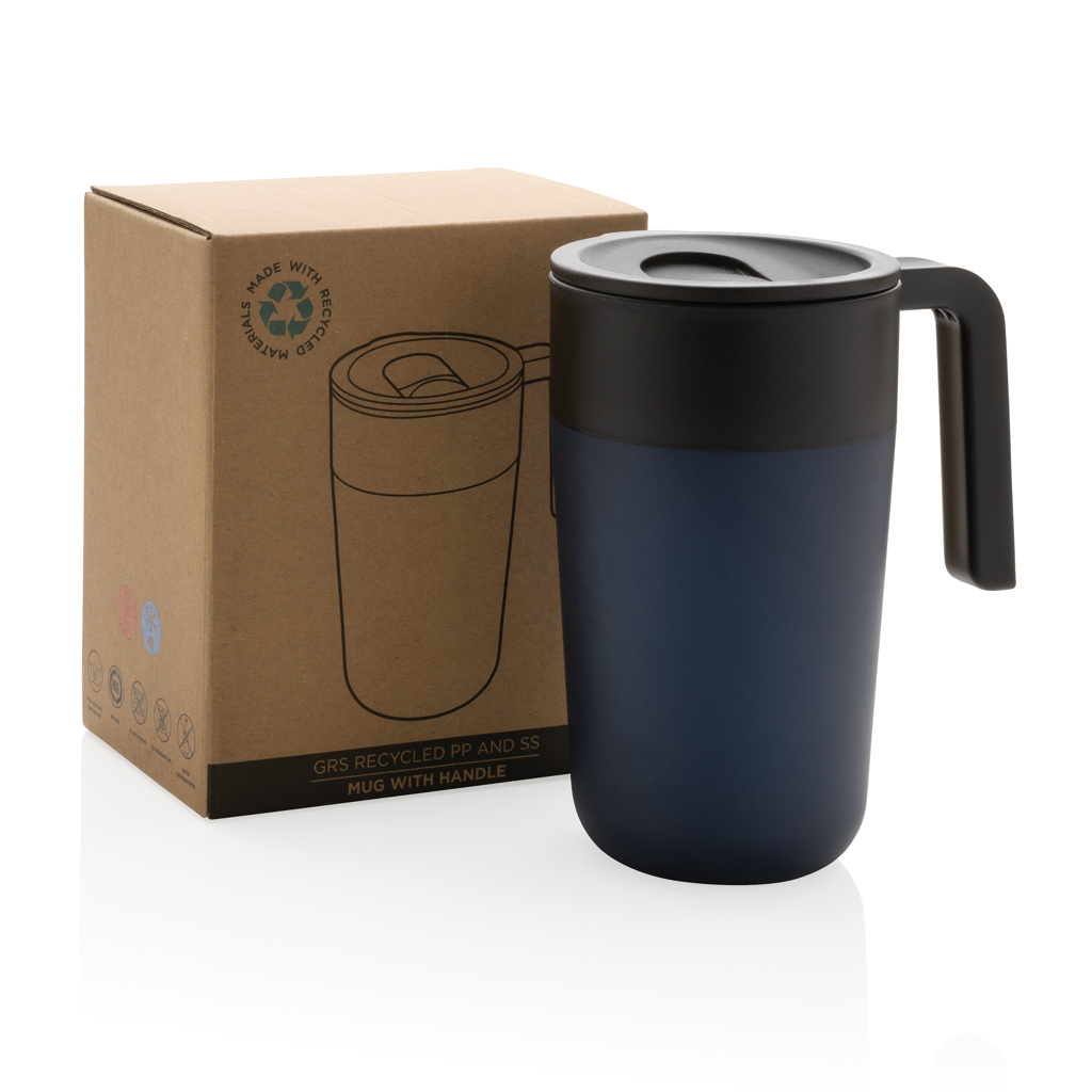 Taza con asa de PP y SS Reciclado GRS