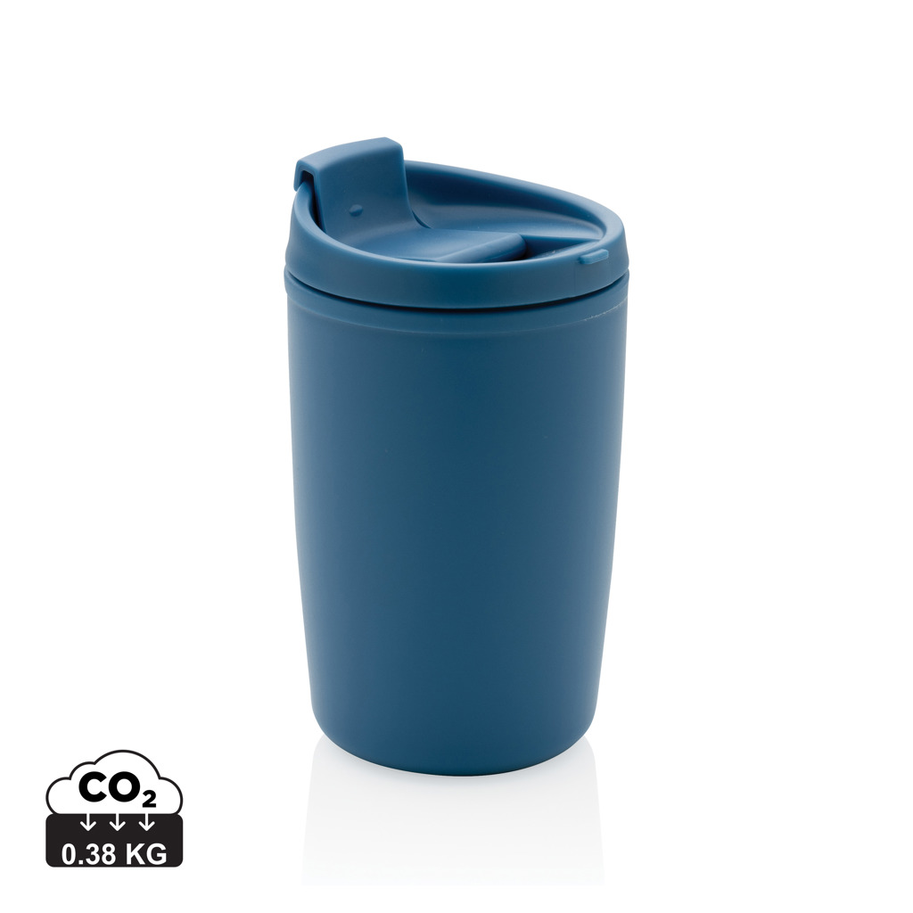 Taza de PP reciclado GRS con tapa de seguridad