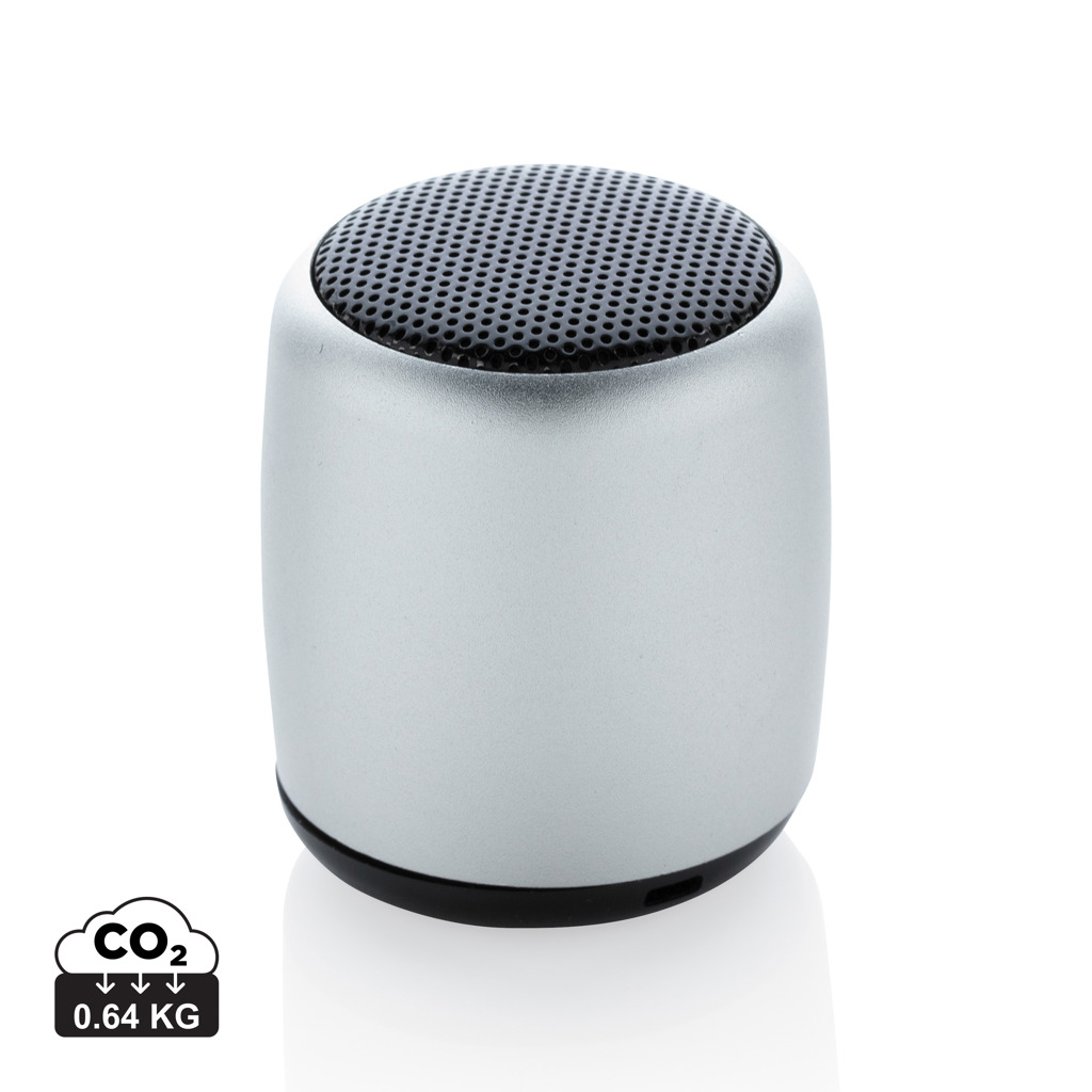 Mini altavoz inalámbrico de aluminio