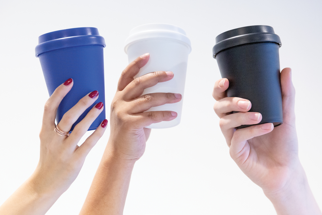 Taza de café reutilizable de doble pared 300ml