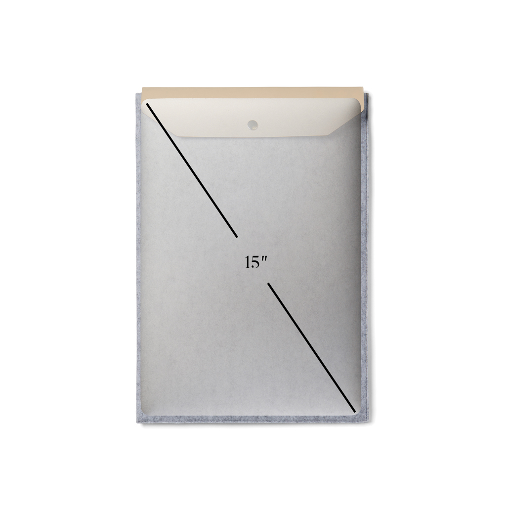Funda para portátil de 15" de fieltro reciclado VINGA Albo