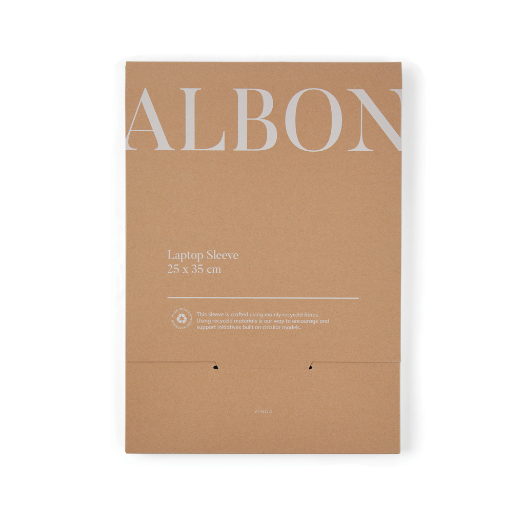 Funda para portátil de 15" de fieltro reciclado VINGA Albo