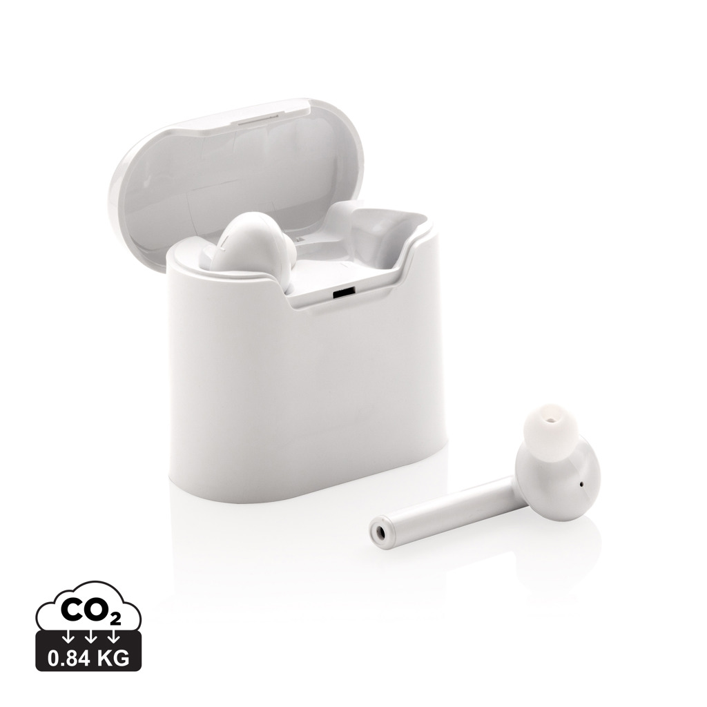 Auriculares inalámbricos Liberty en caja de carga