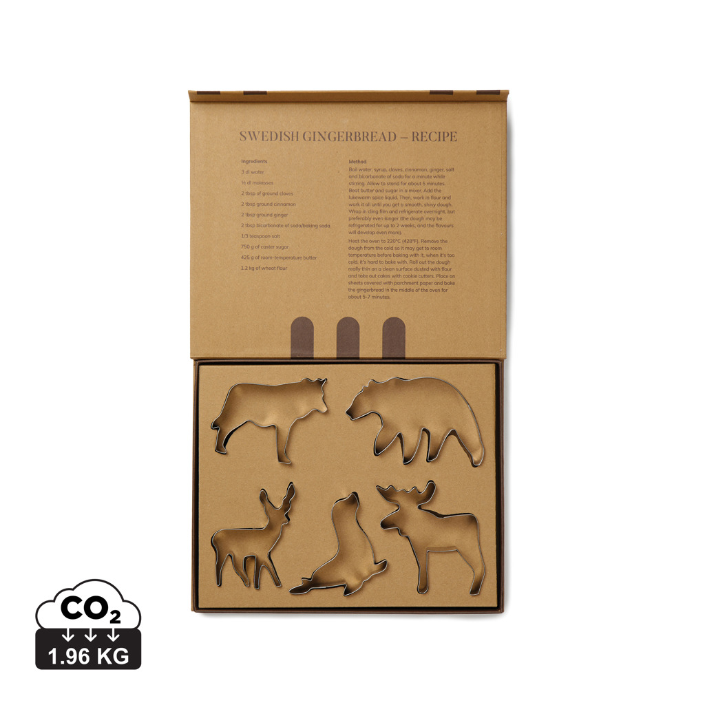 Set 5 cortadores de galletas VINGA Nordic