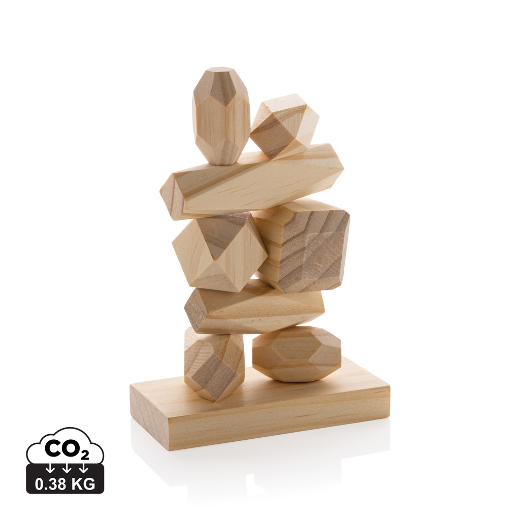 Piedras de equilibrio de madera Ukiyo Crios en bolsa