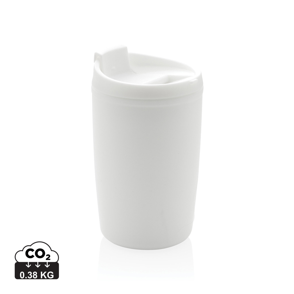 Taza de PP reciclado GRS con tapa de seguridad