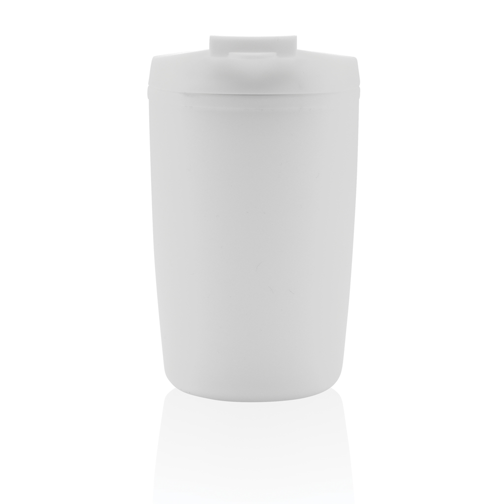 Taza de PP reciclado GRS con tapa de seguridad
