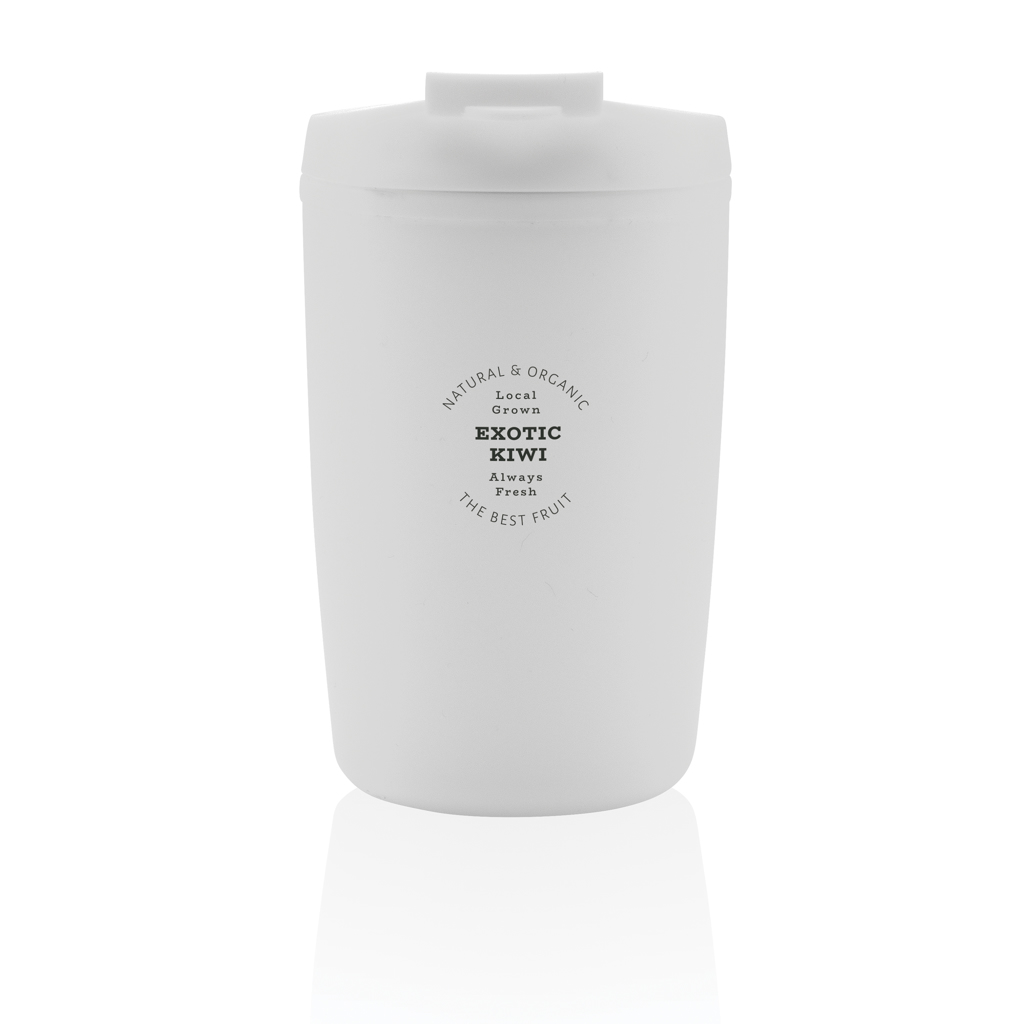 Taza de PP reciclado GRS con tapa de seguridad