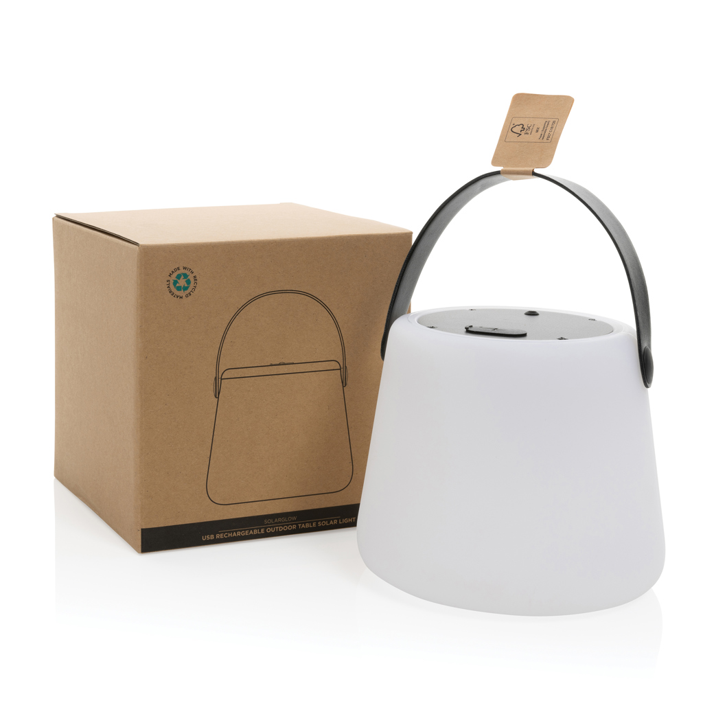 Luz exterior SolarGlow RCS de plástico reciclado recargable