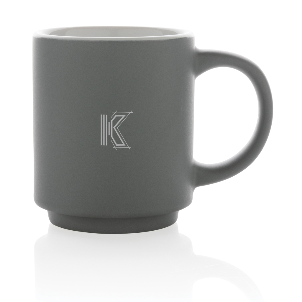 Taza apilable de cerámica 180ml