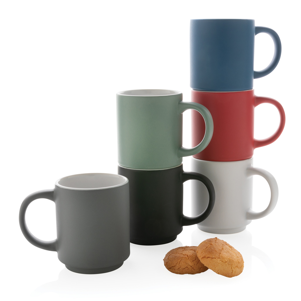 Taza apilable de cerámica 180ml