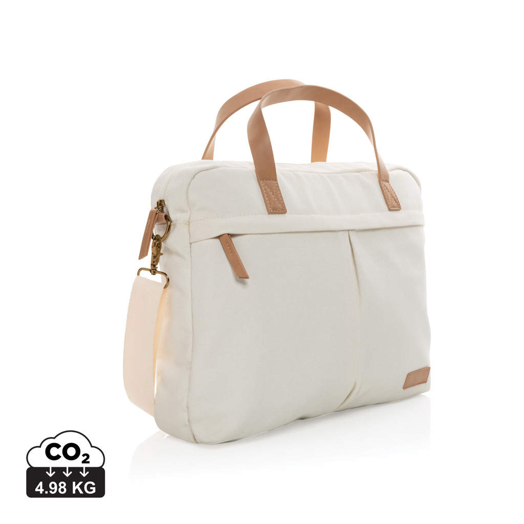 Maletín para portátil de lona reciclada Impact AWARE™ 16oz.