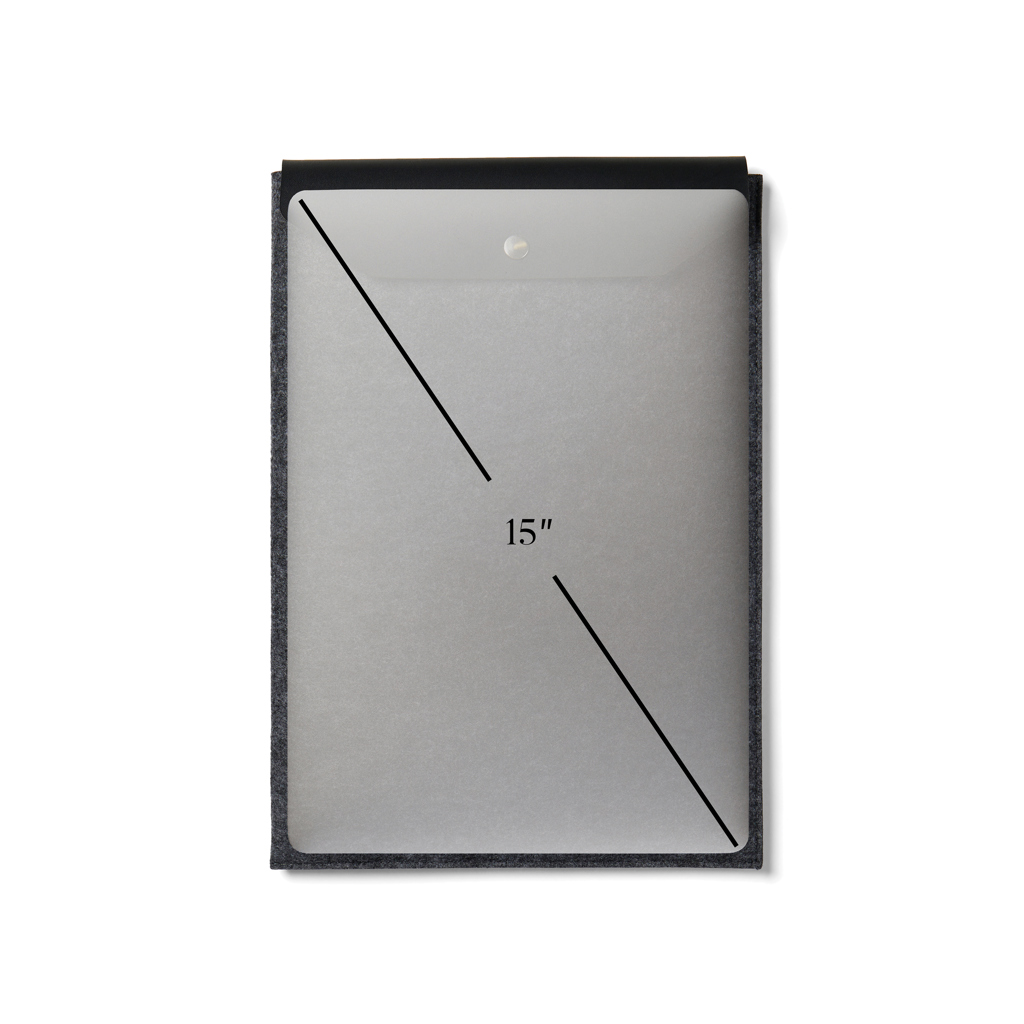 Funda para portátil de 15" de fieltro reciclado VINGA Albo