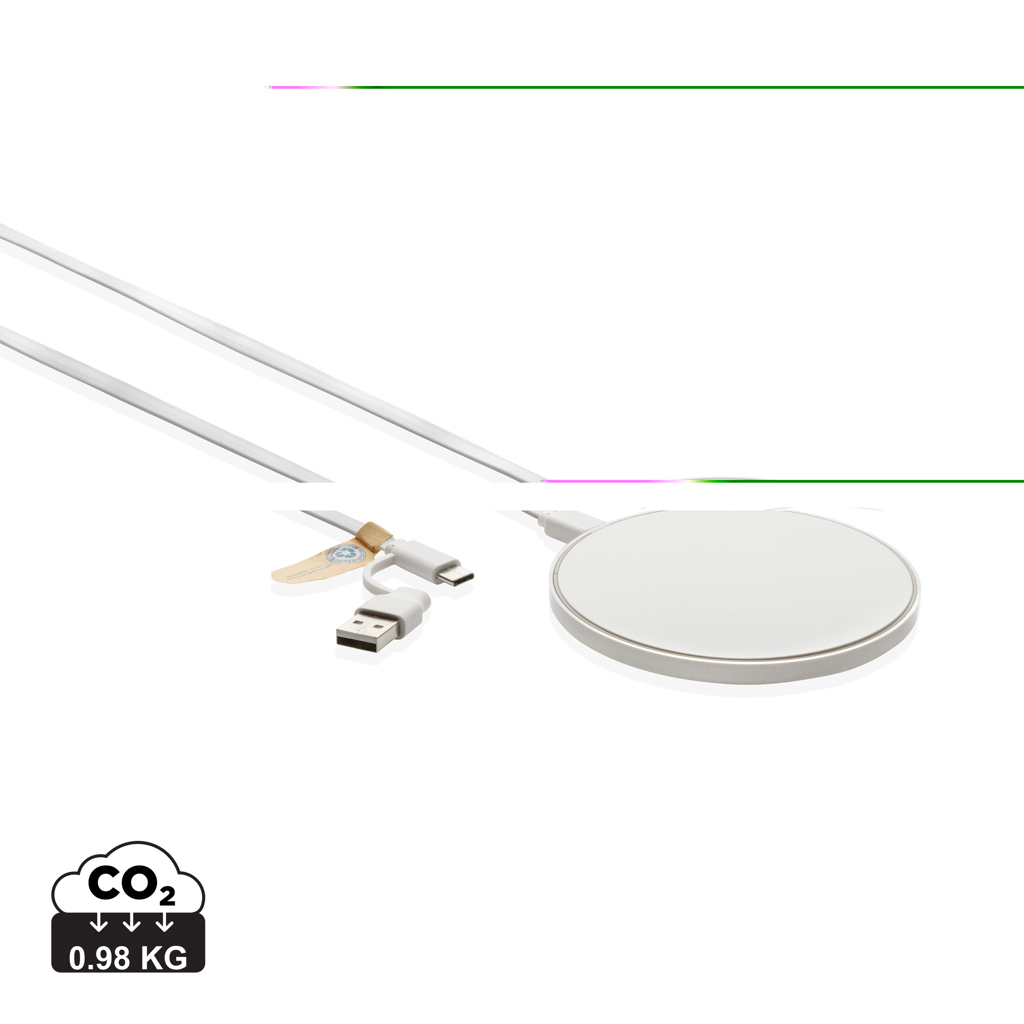 Cargador inalámbrico RCS de plástico reciclado de 10W