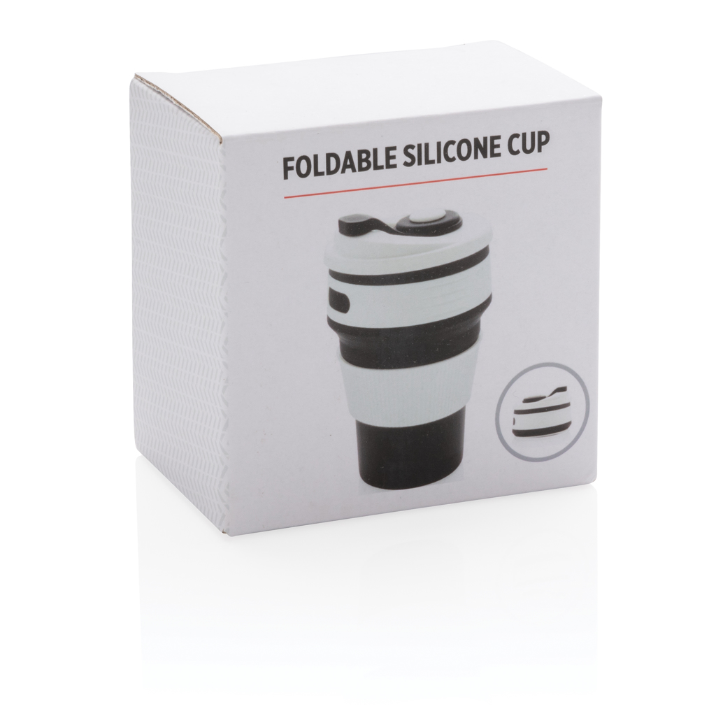 Taza plegable de silicona