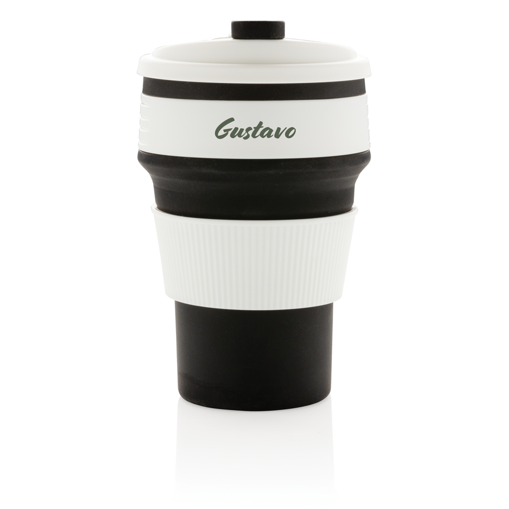 Taza plegable de silicona