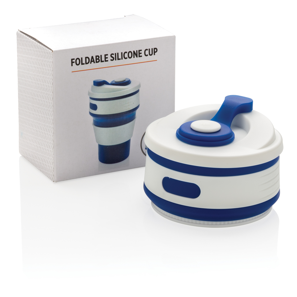 Taza plegable de silicona