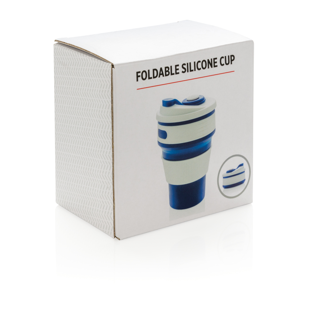 Taza plegable de silicona