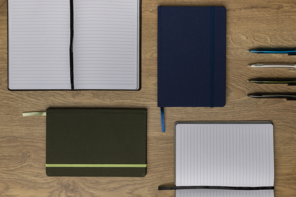 Libreta A5 RPET con certificación GRS