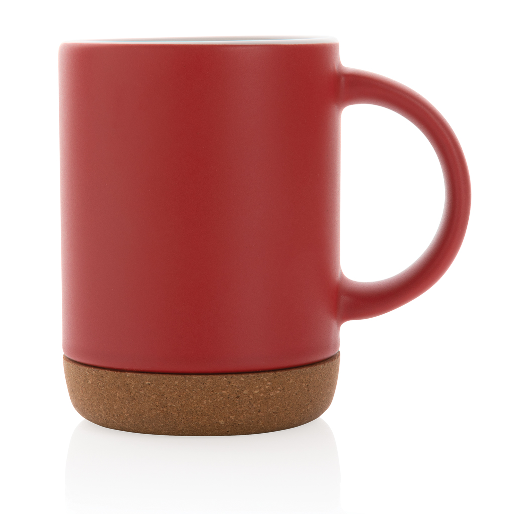 Taza de cerámica con base de corcho 280ml.