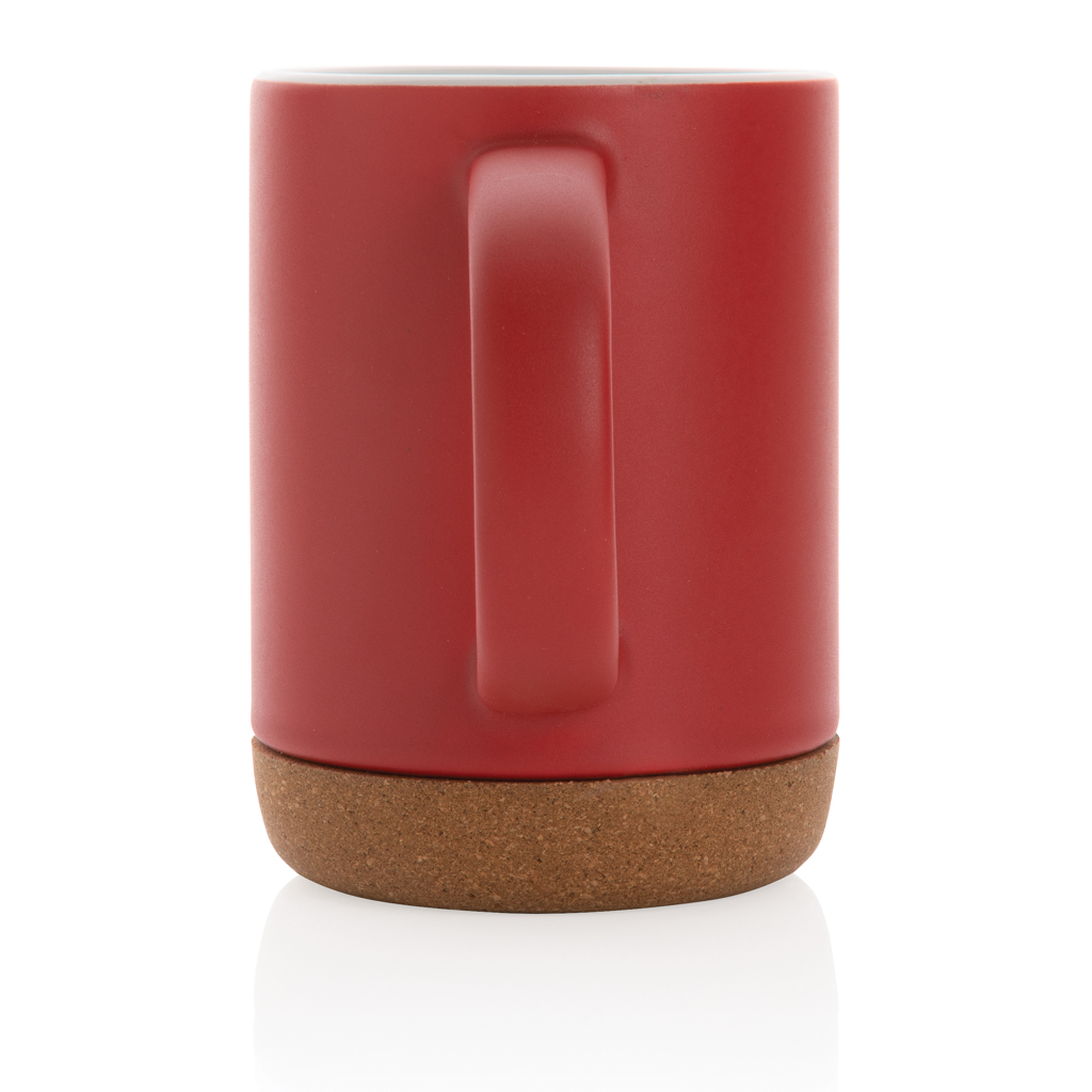 Taza de cerámica con base de corcho 280ml.