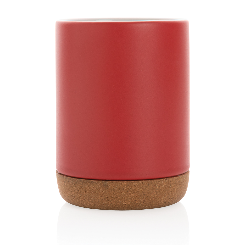 Taza de cerámica con base de corcho 280ml.