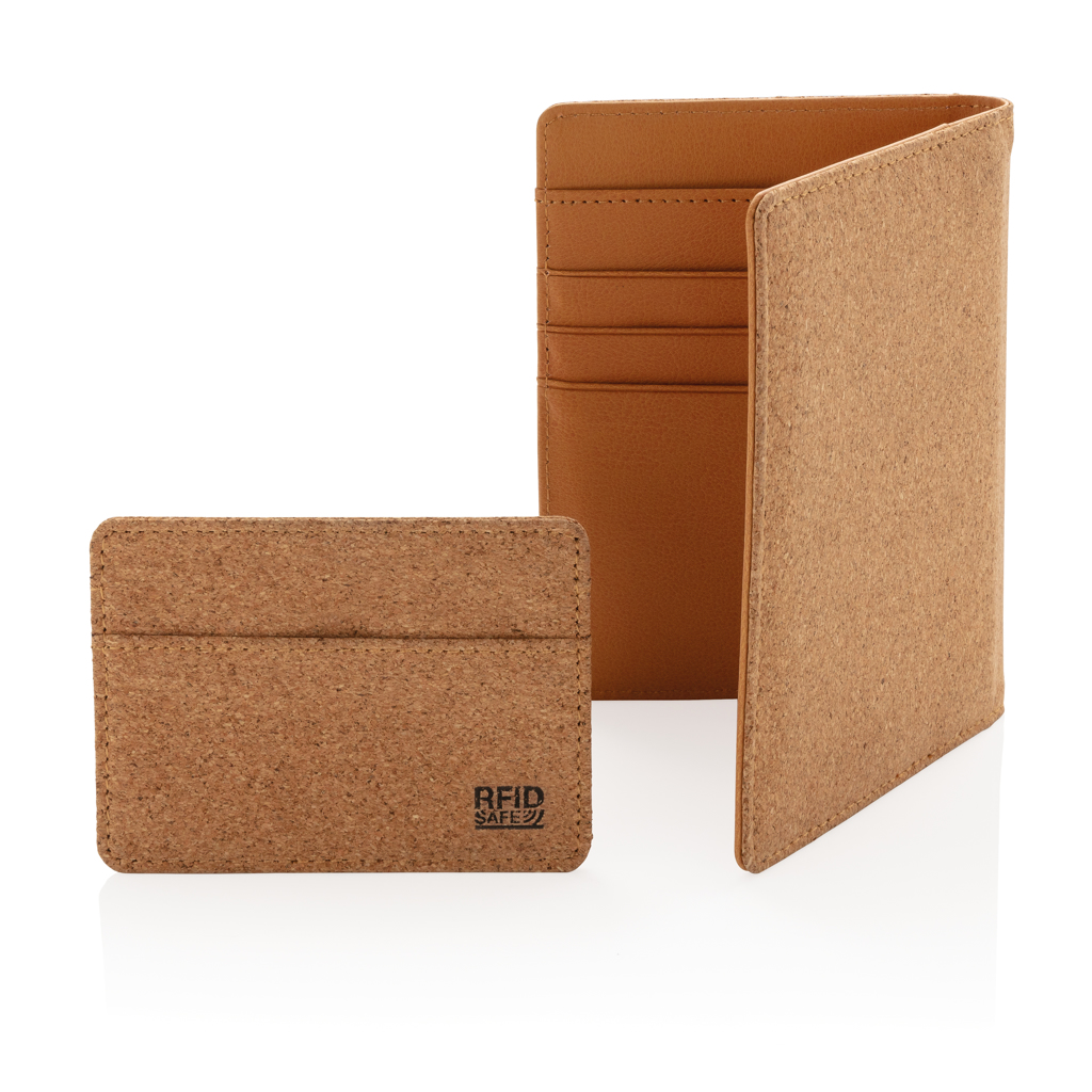 Cartera fina secure de corcho