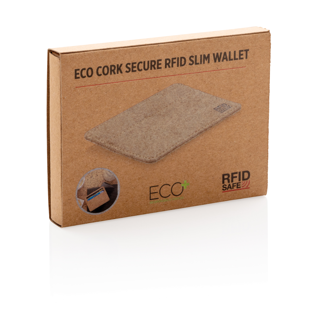 Cartera fina secure de corcho