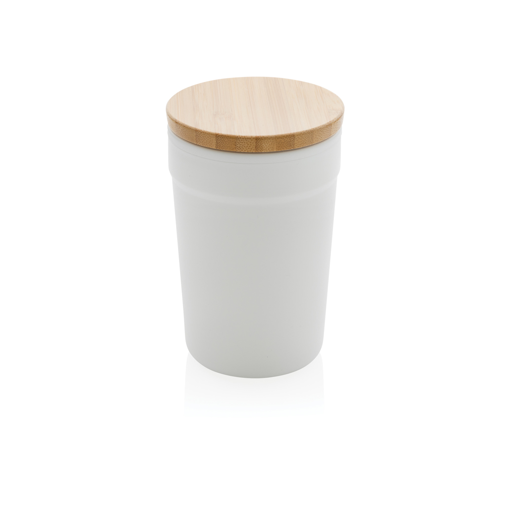 Taza GRS RPP con tapa de bambú