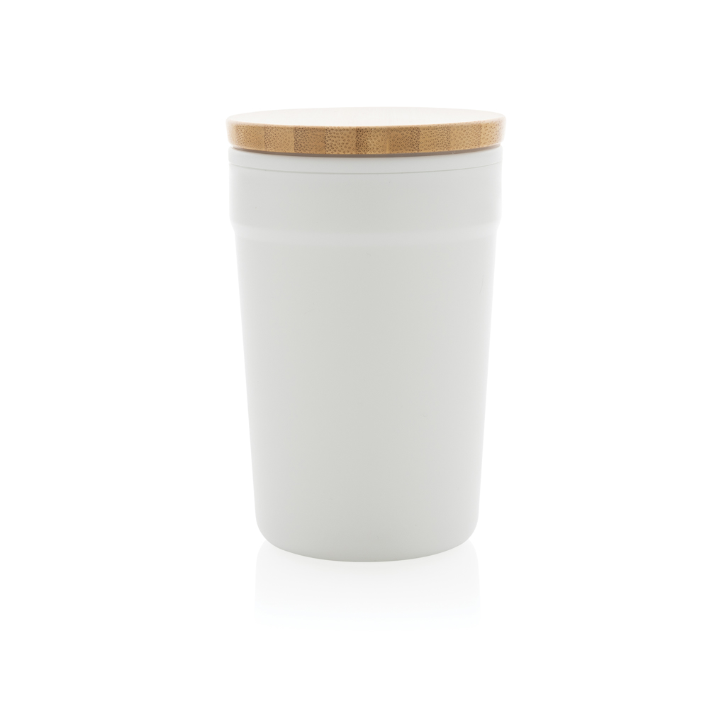 Taza GRS RPP con tapa de bambú