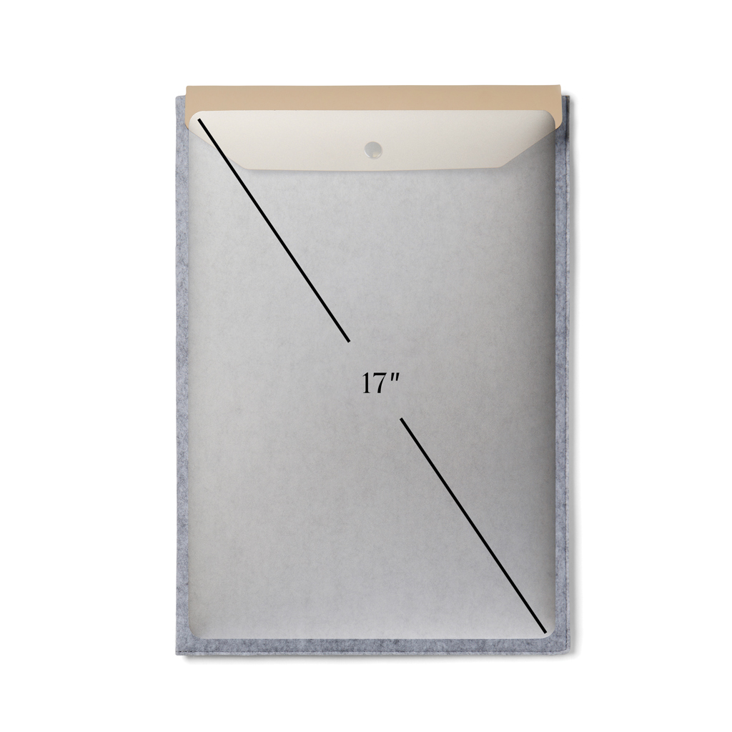 Funda para portátil de 17" de fieltro reciclado VINGA Albo