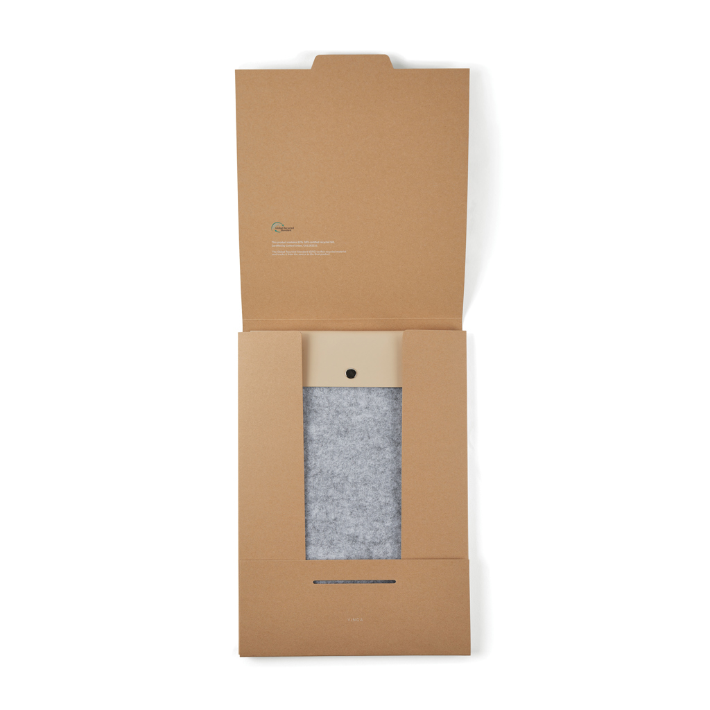 Funda para portátil de 17" de fieltro reciclado VINGA Albo