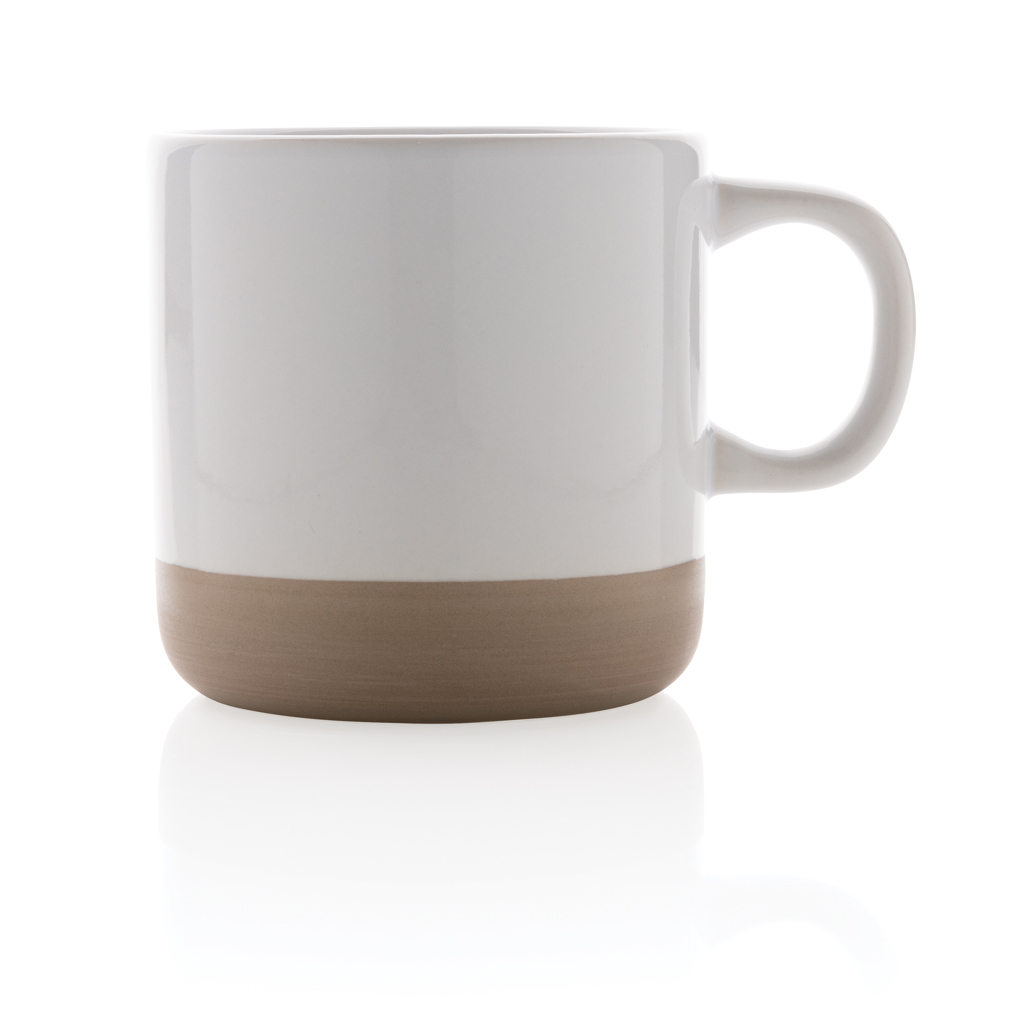 Taza de cerámica esmaltada 360ml.