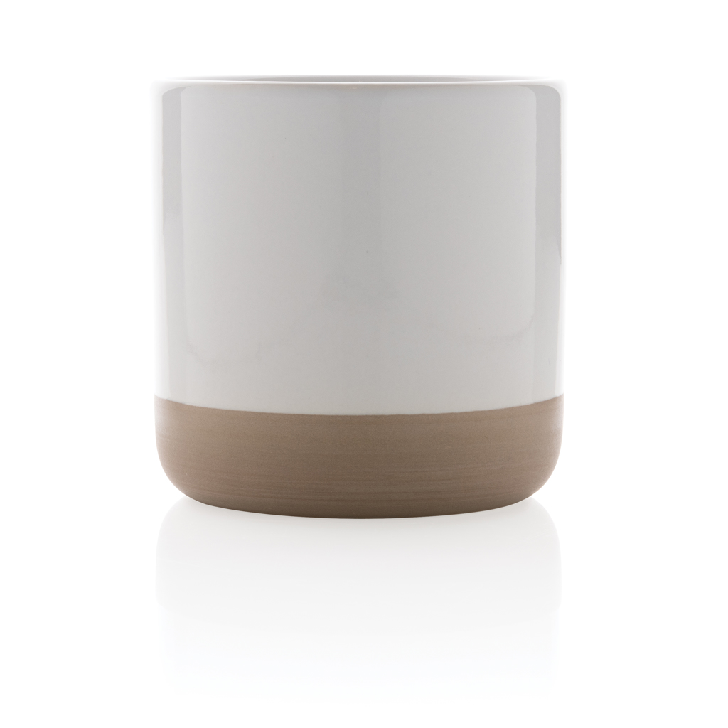 Taza de cerámica esmaltada 360ml.