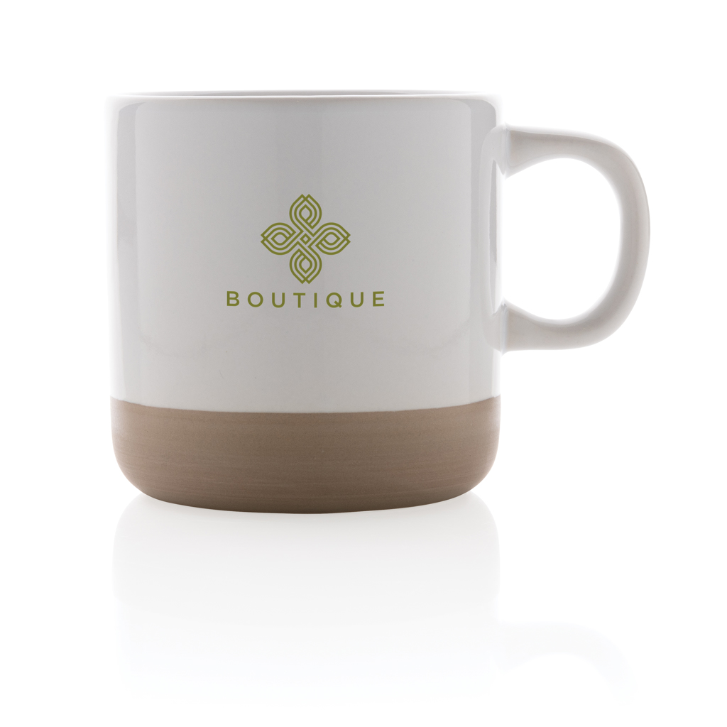Taza de cerámica esmaltada 360ml.