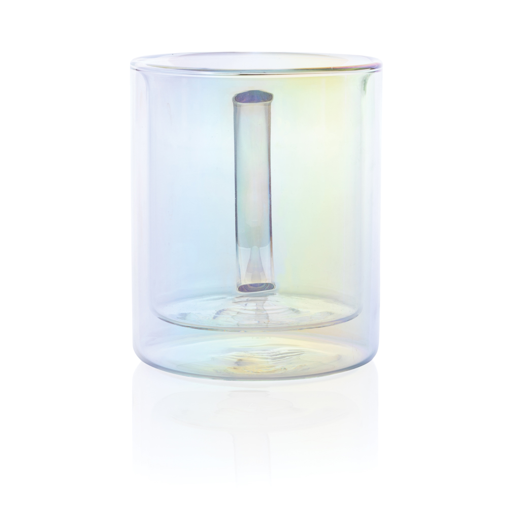 Taza de lujo de vidrio galvanizado de doble pared