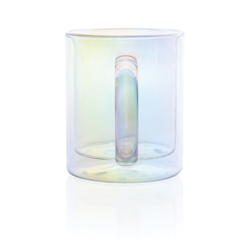 Taza de lujo de vidrio galvanizado de doble pared
