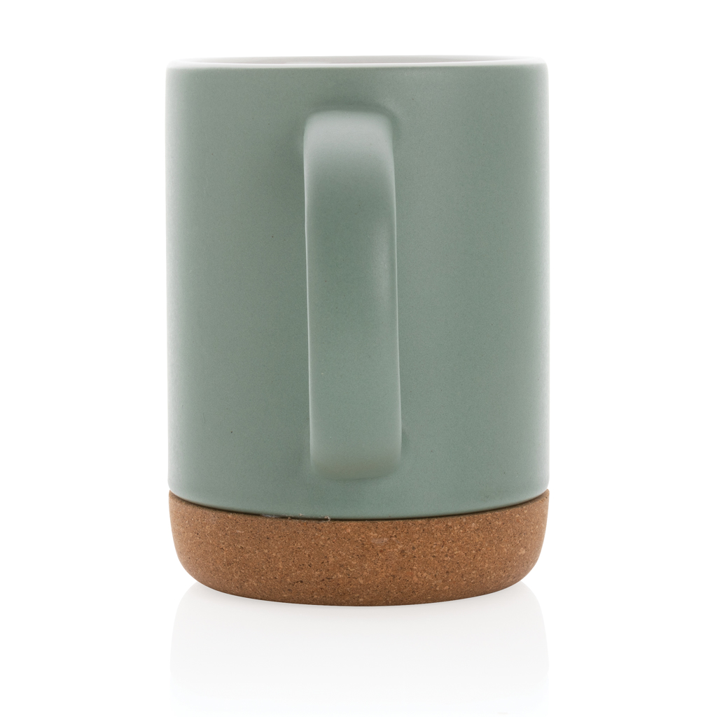 Taza de cerámica con base de corcho 280ml.