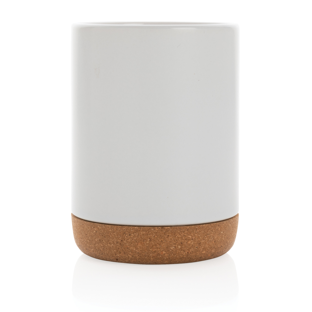Taza de cerámica con base de corcho 280ml.