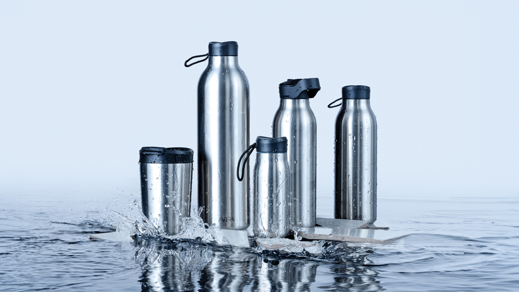 Botella de agua Avira Ara RCS con tapa de acero 500ML