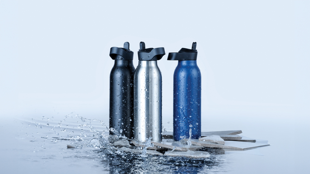 Botella de agua Avira Ara RCS con tapa de acero 500ML