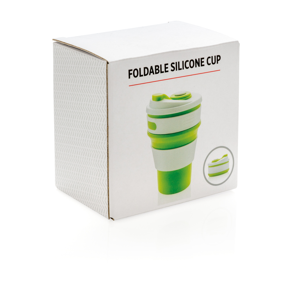 Taza plegable de silicona