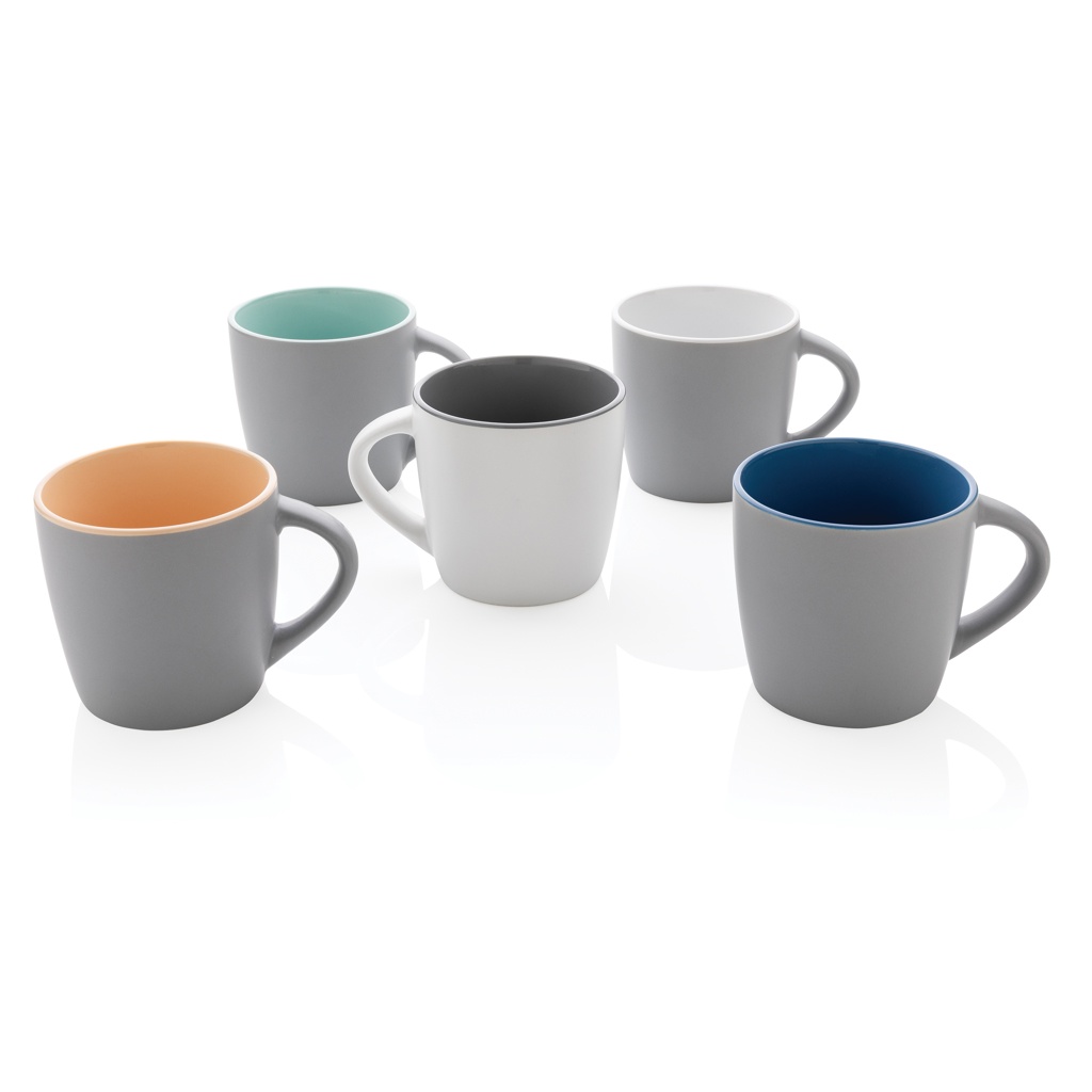 Taza de cerámica con interior de color 300ml