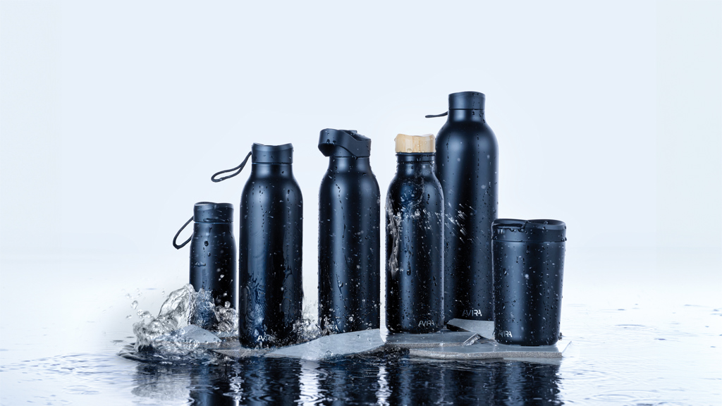 Botella Avira Avior 1L de acero RCS
