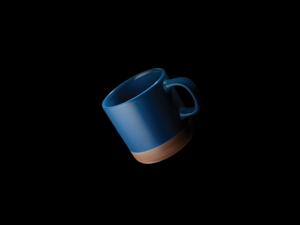 Taza de cerámica esmaltada 360ml.