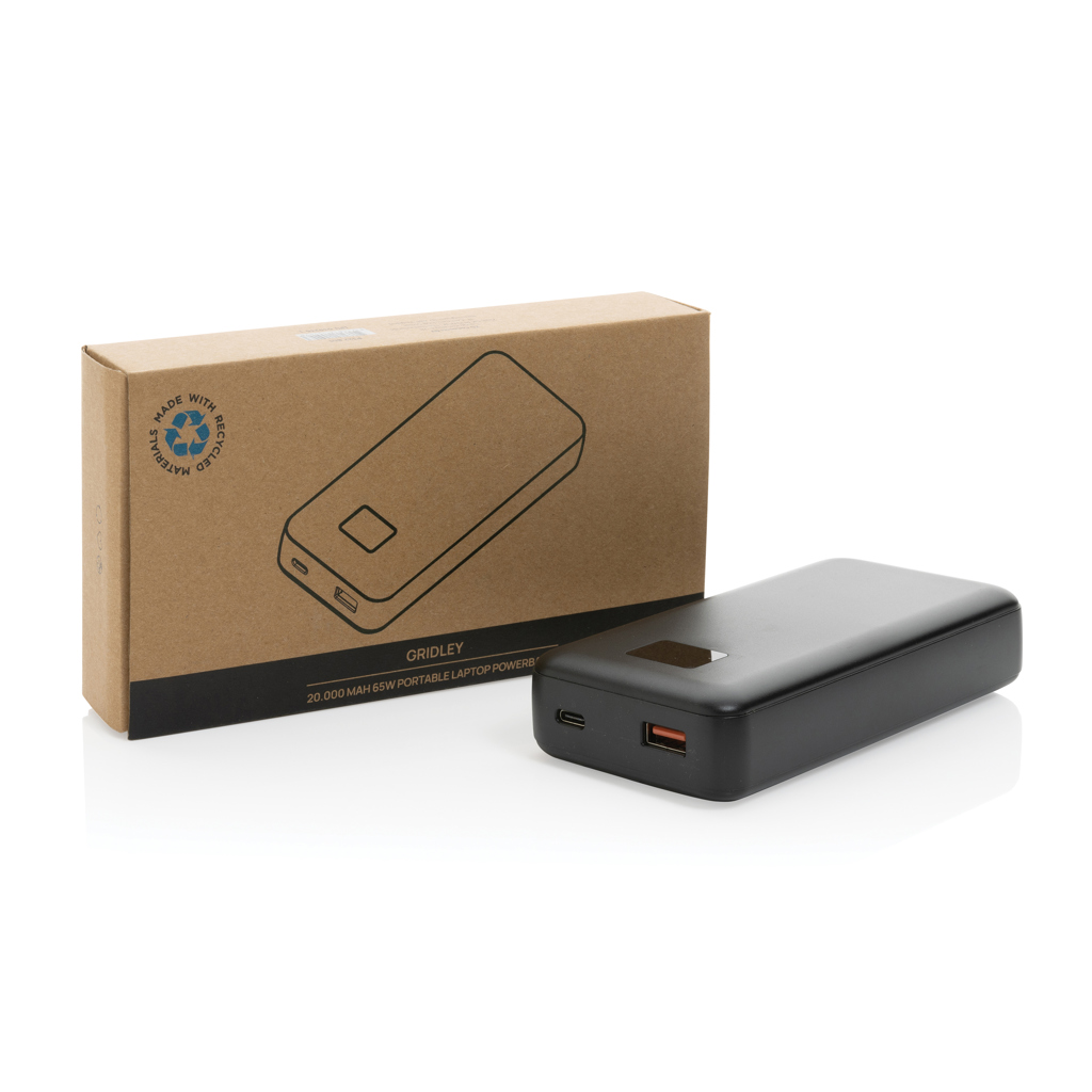 Powerbank para portátil Gridley RCS rplastic 20000 65W