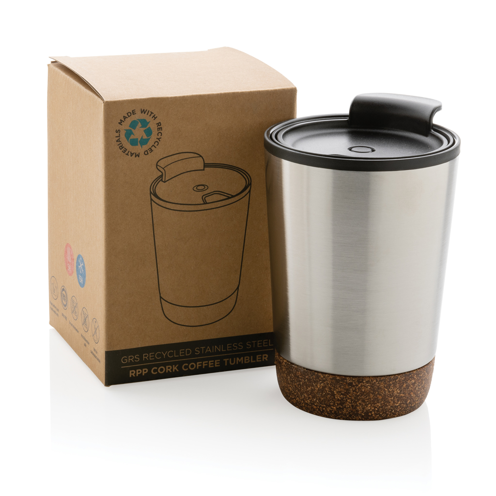 Taza de café de corcho y acero inoxidable GRS RPP