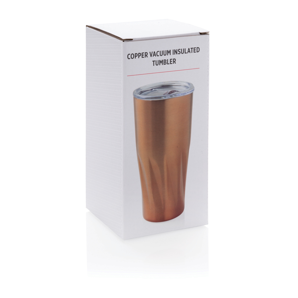 Taza al vacío con capa de cobre