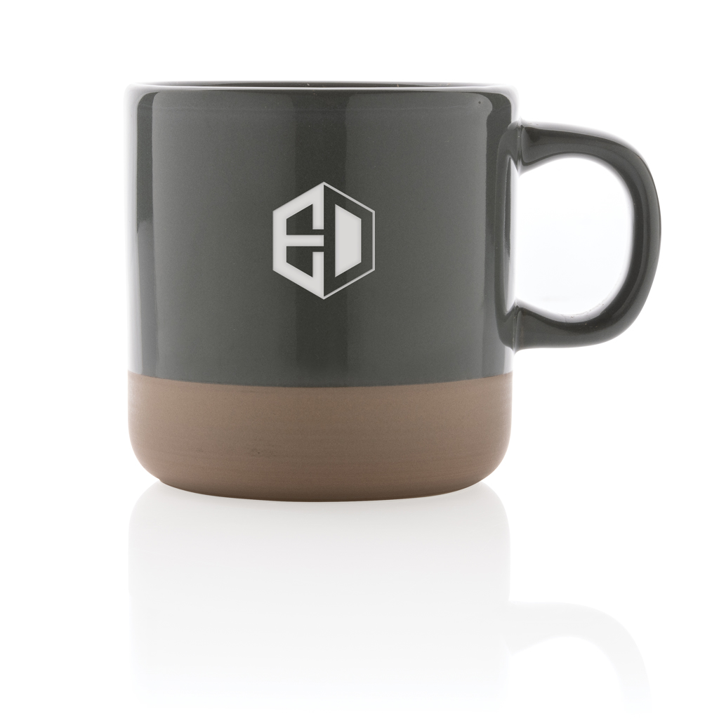 Taza de cerámica esmaltada 360ml.
