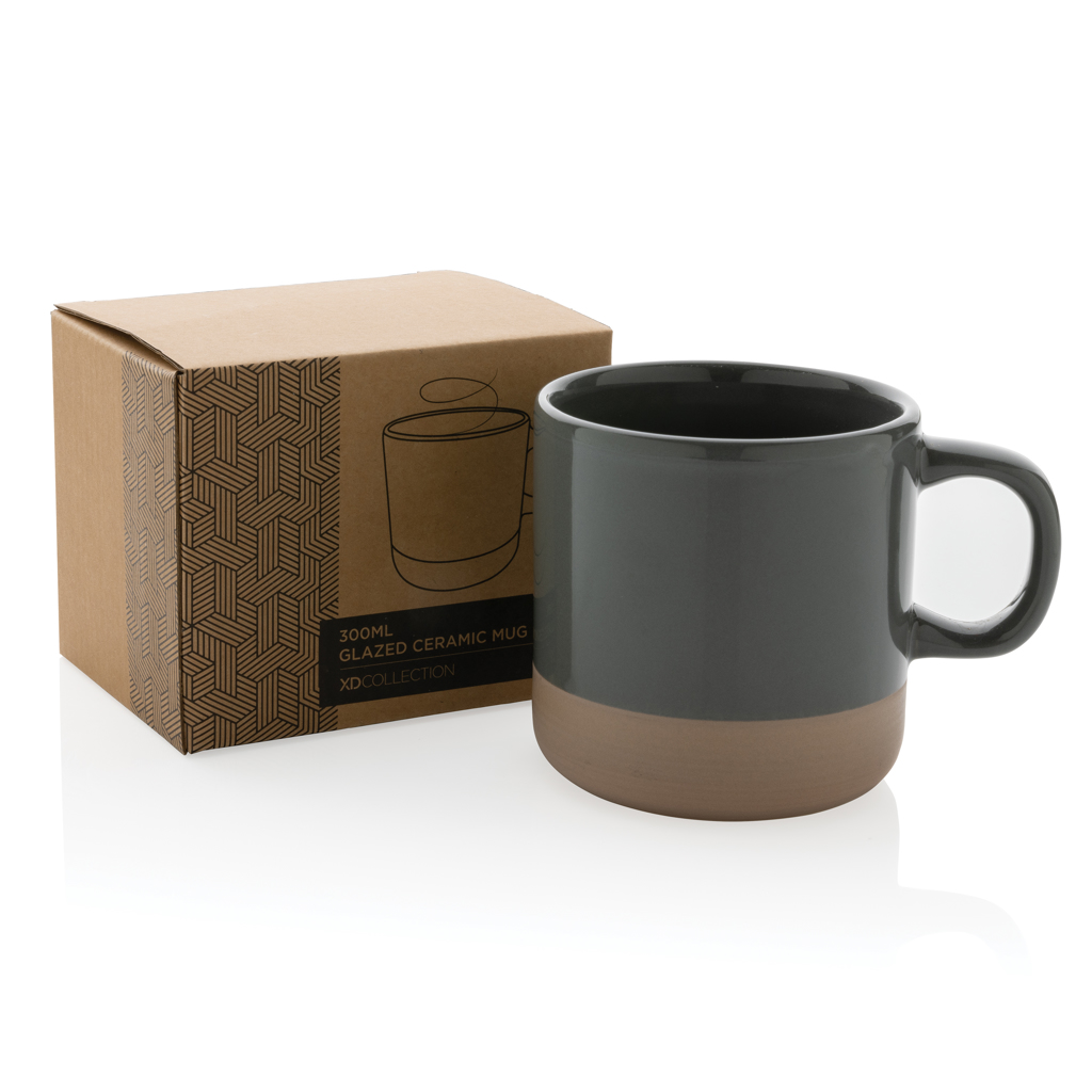 Taza de cerámica esmaltada 360ml.